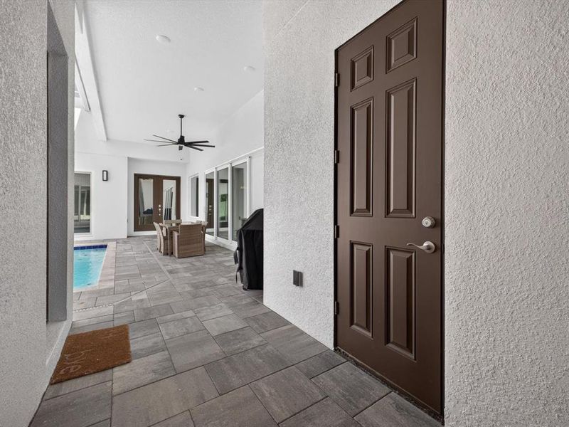 Exterior details and patio area of a home in , Davenport (Image 23).