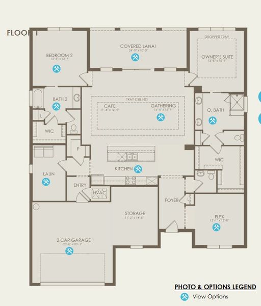2D floor plan layout for the Stardom by Del Webb in Del Webb Catalina, Lakewood Ranch, FL (Image 5).