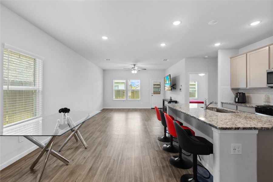 Furnished interior view inside a new home in Lakes at Black Oak, Magnolia (Image 4).
