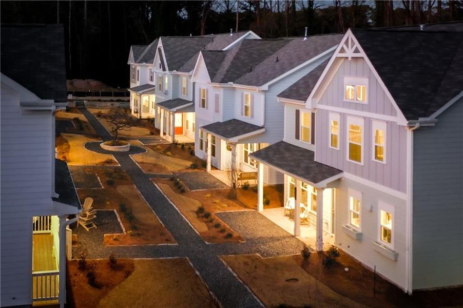 Front exterior of a new home in Parkside, Clarkston, GA, highlighting curb appeal (Image 8).