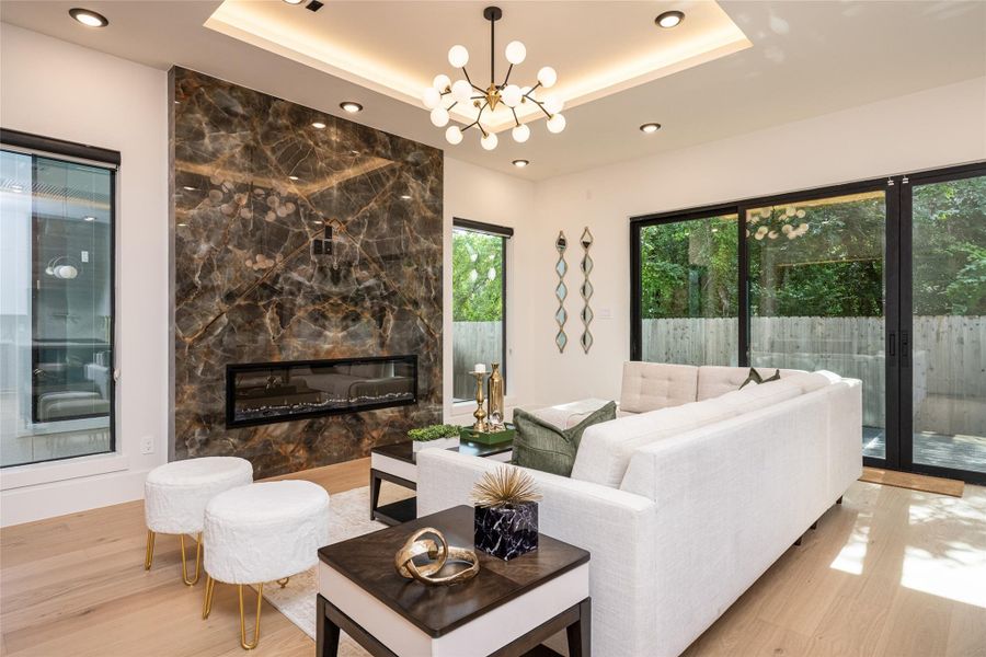 Furnished interior view inside a new home in , Stafford (Image 6). Furnished interior view inside a new home in , Stafford (Image 6).