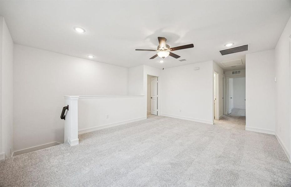 Loft on second level Loft on second level