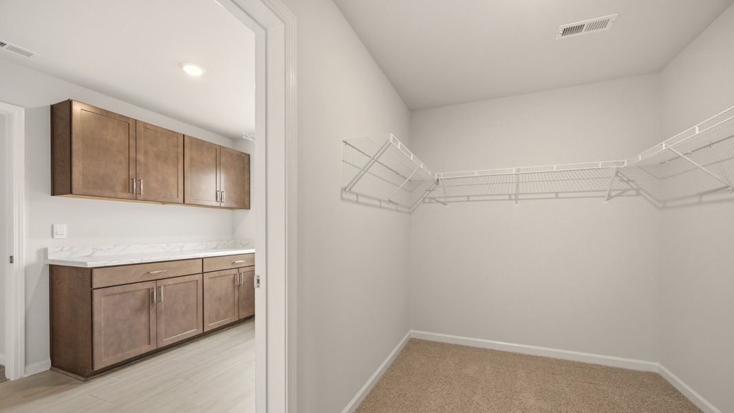 Spacious, unfurnished interior of a new home in The Gates at Pates Creek, Hampton (Image 27). Spacious, unfurnished interior of a new home in The Gates at Pates Creek, Hampton (Image 27).