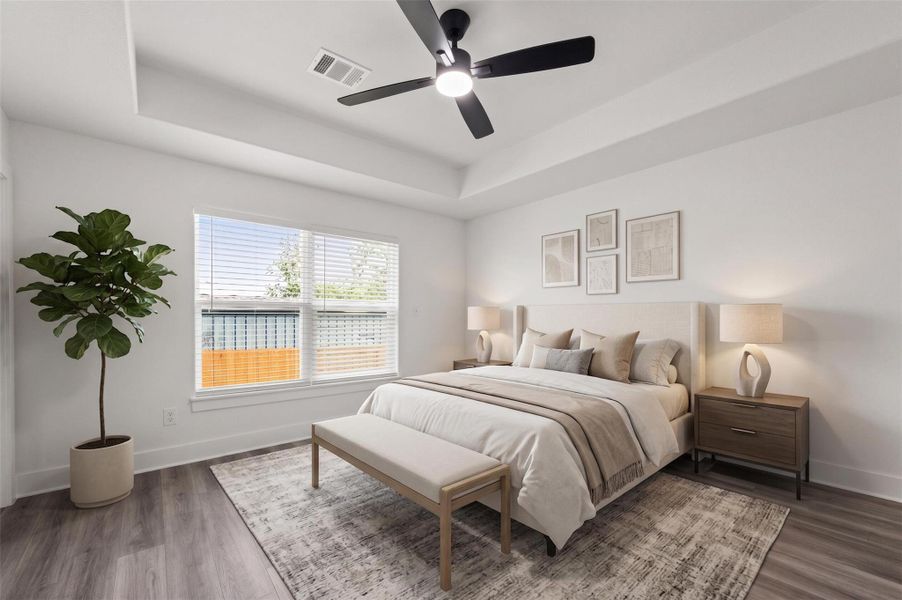 Furnished interior view inside a new home in , Brenham (Image 6).