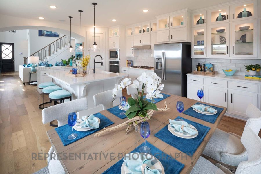Furnished interior view inside a new home in Pomona, Manvel (Image 18).
