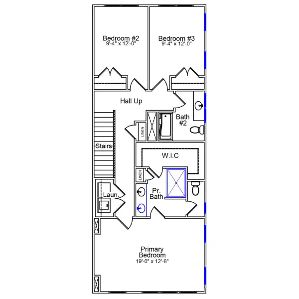 2D floor plan layout of this home in Sweetbrier, Durham, NC (Image 3).