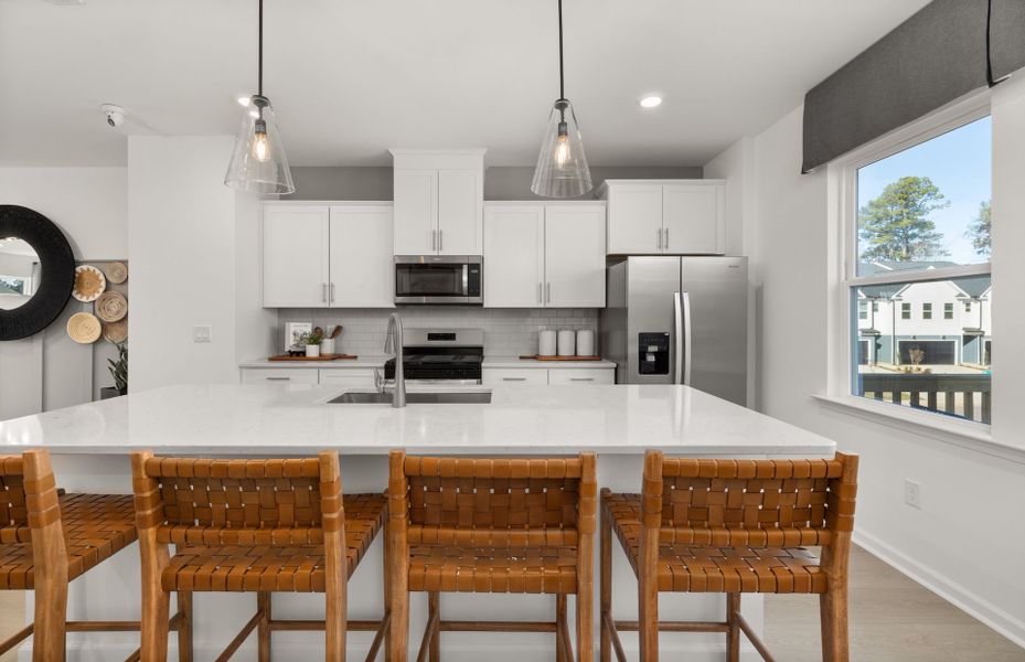 Representative furnished interior of a home built from the Crestwind by Pulte Homes in Mailman Post, Knightdale (Image 4).