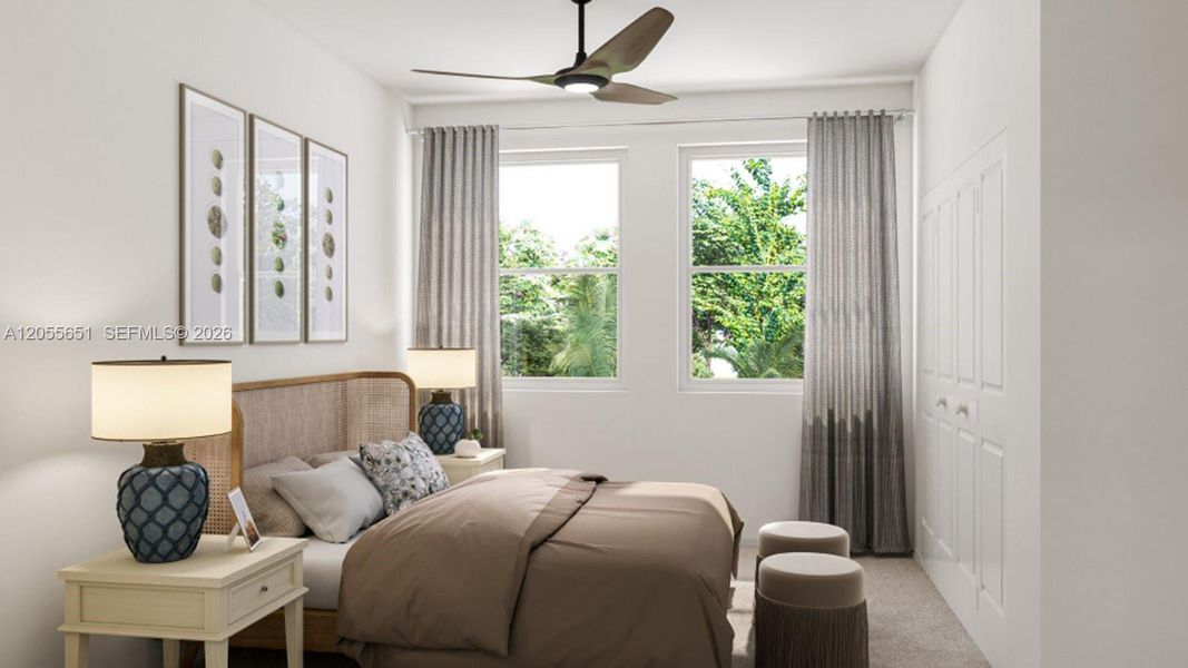 Furnished interior view inside a new home in Vivant, Miami (Image 4). Furnished interior view inside a new home in Vivant, Miami (Image 4).