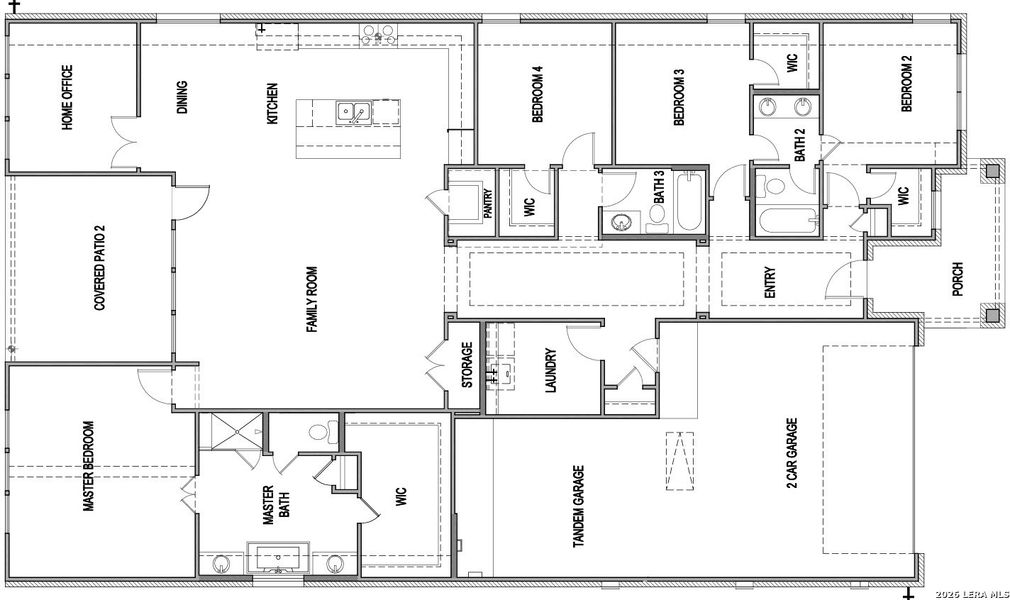 2D floor plan layout of this home in Meyer Ranch, New Braunfels, TX (Image 4). 2D floor plan layout of this home in Meyer Ranch, New Braunfels, TX (Image 4).