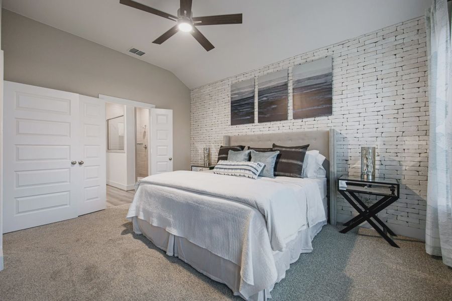 Representative furnished interior of a home built from the Brandy by Chesmar Homes in Stillwater Ranch, San Antonio (Image 10).