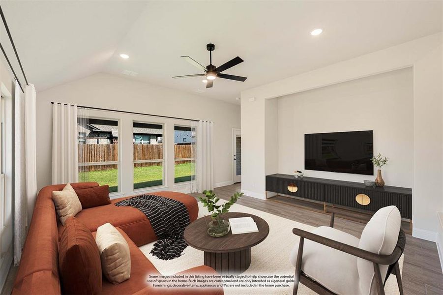 Furnished interior view inside a new home in Sable Creek, Sanger (Image 12).