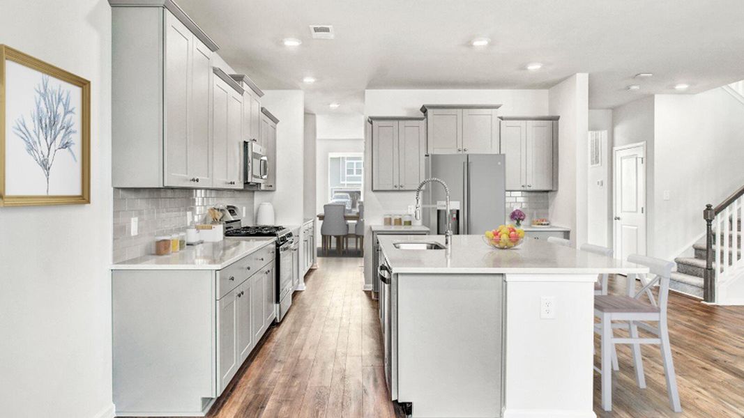 Furnished interior view inside a new home in Heron's Walk at Summers Corner, Summerville (Image 9).