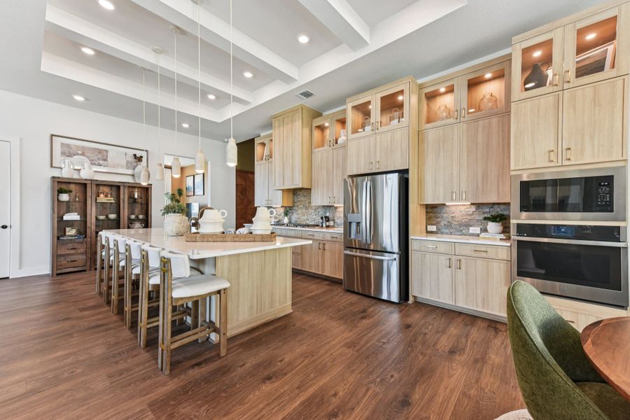 Furnished interior view inside a new home in The Grove at Blackhawk, Pflugerville (Image 50).