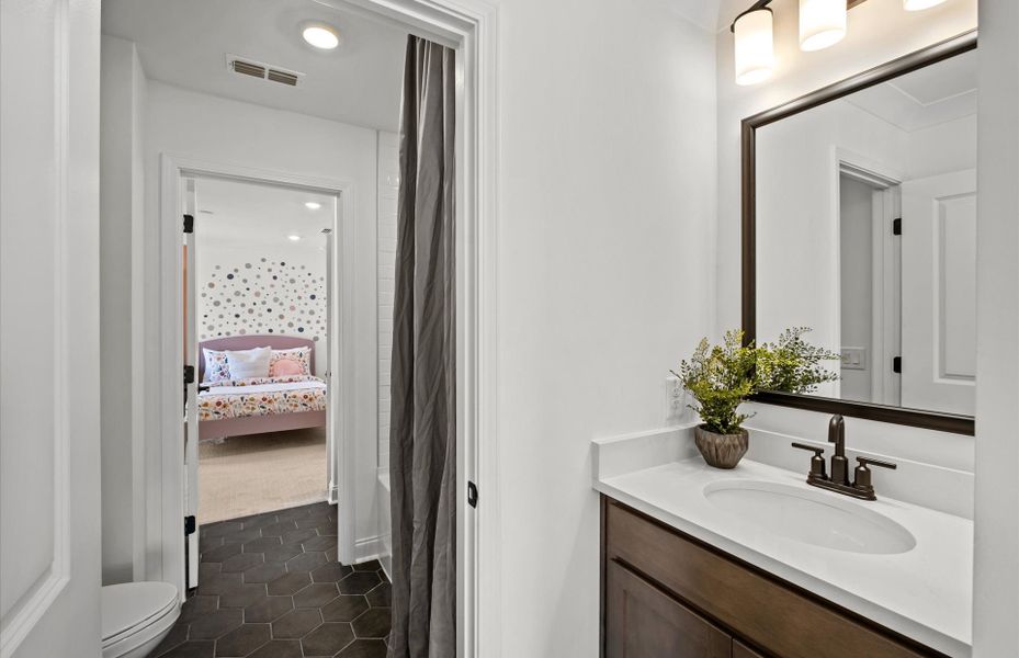 Representative furnished interior of a home built from the Continental by Pulte Homes in Elmbrook, Matthews (Image 74).