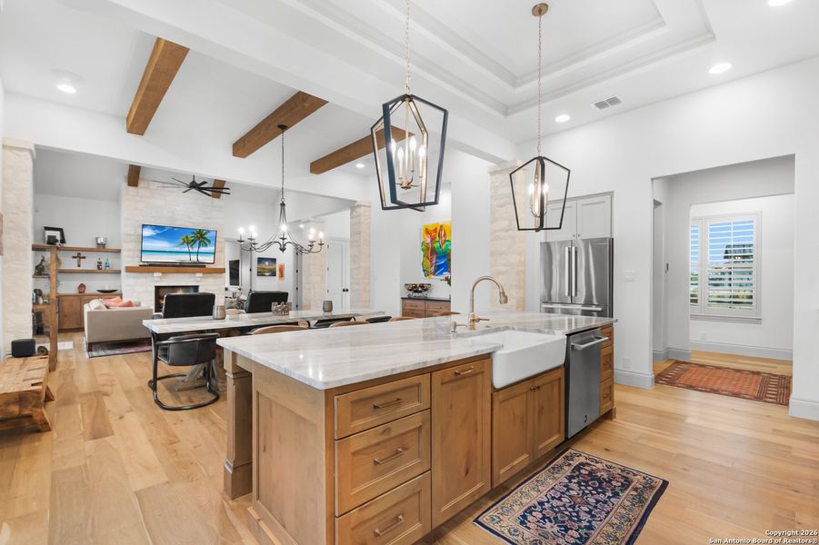 Furnished interior view inside a new home in , Boerne (Image 26).