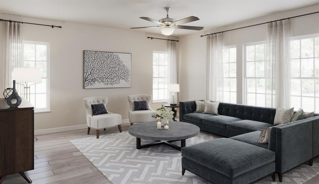 Furnished interior view inside a new home in Celebration - Island Village, Celebration (Image 3).