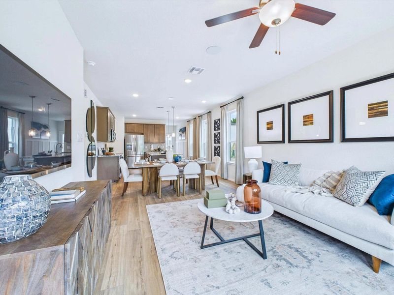 Representative furnished interior of a home built from the The Gillian C by Davidson Homes LLC in Cedar Heights, San Antonio (Image 16).