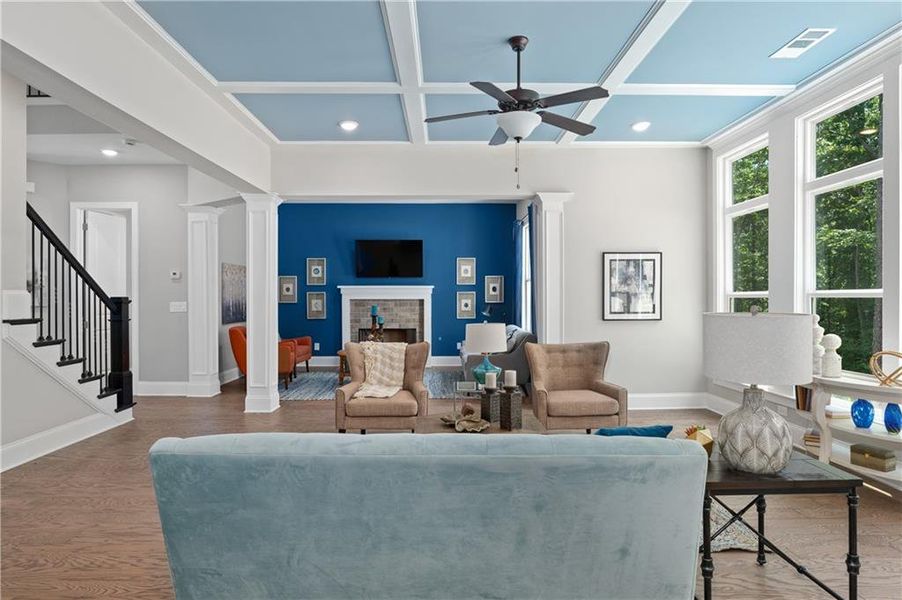 Furnished interior view inside a new home in , Cumming (Image 41).