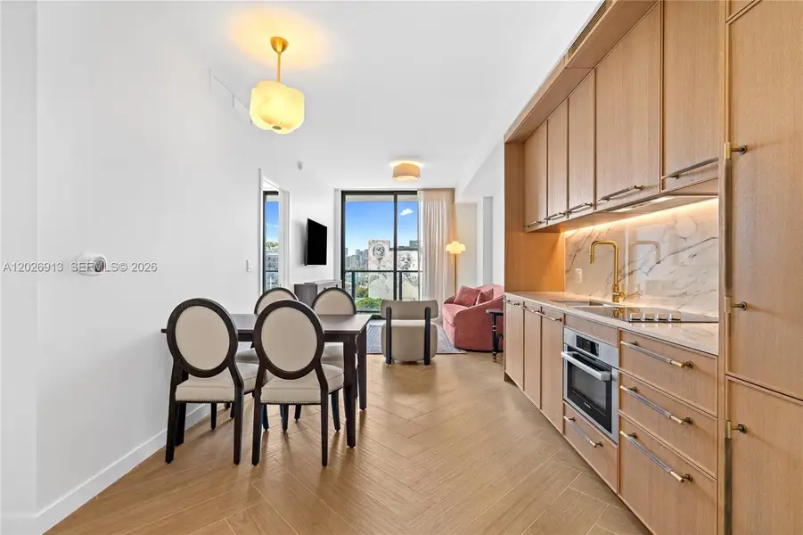 Furnished interior view inside a new home in , Miami (Image 8).