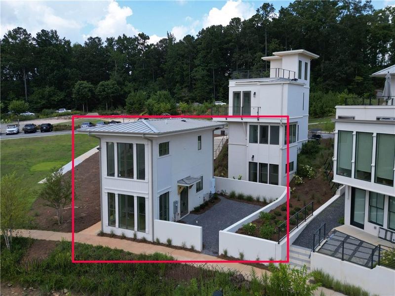 Front exterior of a new home in , Chattahoochee Hills, GA, highlighting curb appeal (Image 13).