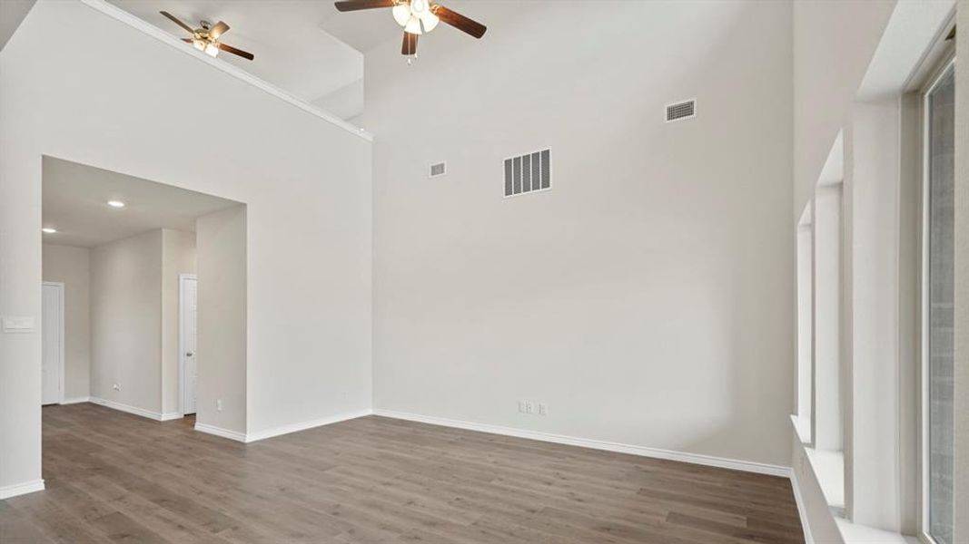 Spacious, unfurnished interior of a new home in Fireside by the Lake, Garland (Image 10). Spacious, unfurnished interior of a new home in Fireside by the Lake, Garland (Image 10).