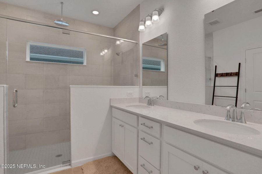 Furnished interior view inside a new home in Tributary: Lakeview at Tributary 50's, Yulee (Image 12).