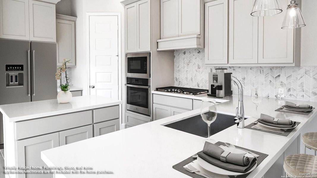 Furnished interior view inside a new home in Solms Landing 45', New Braunfels (Image 5).