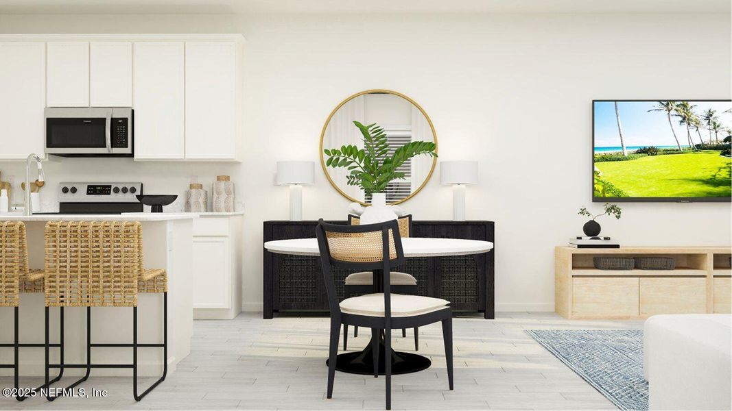 Furnished interior view inside a new home in Silver Falls Single Family at SilverLeaf: Silver Falls 40s at SilverLeaf, St. Augustine (Image 10).