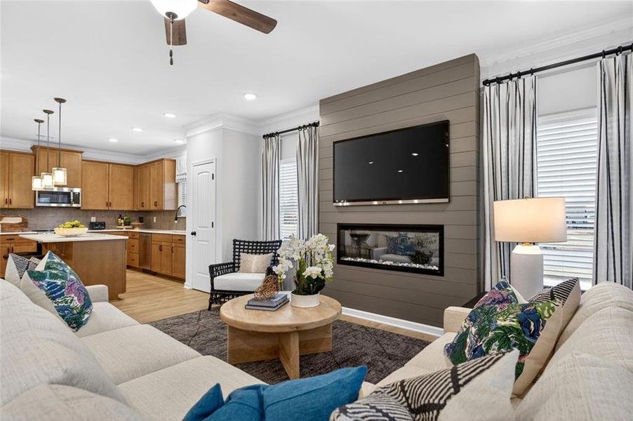 Furnished interior view inside a new home in Southbend, Rome (Image 13).