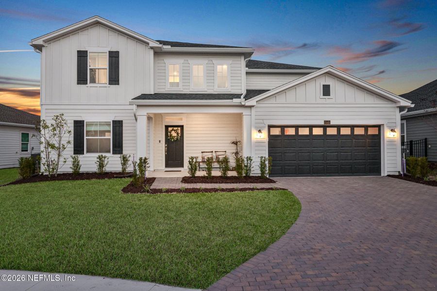 Front exterior of a new home in , St. Augustine, FL, highlighting curb appeal (Image 22).