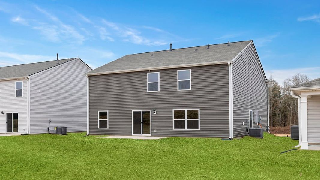 Exterior details and patio area of a home in Cedar Gap, Fountain Inn (Image 3).