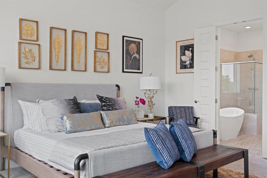 Furnished interior view inside a new home in Agave, Austin (Image 33).