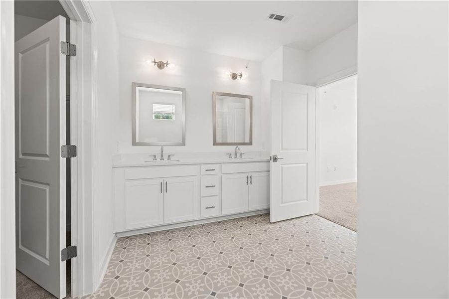 Furnished interior view inside a new home in , Atlanta (Image 12). Furnished interior view inside a new home in , Atlanta (Image 12).