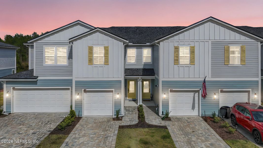 Front exterior of a new home in , St. Augustine, FL, highlighting curb appeal (Image 26).