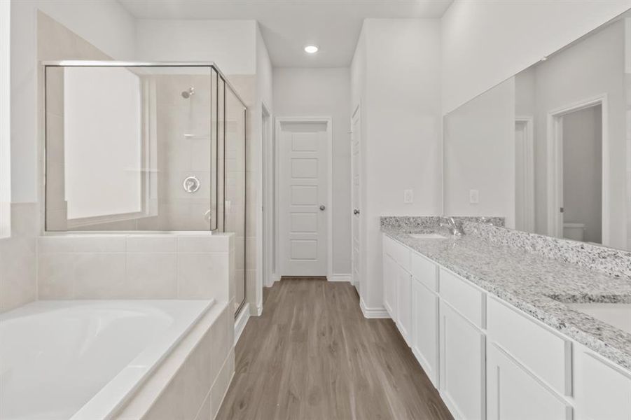 Furnished interior view inside a new home in Retreat at Fossil Creek, Fort Worth (Image 6).