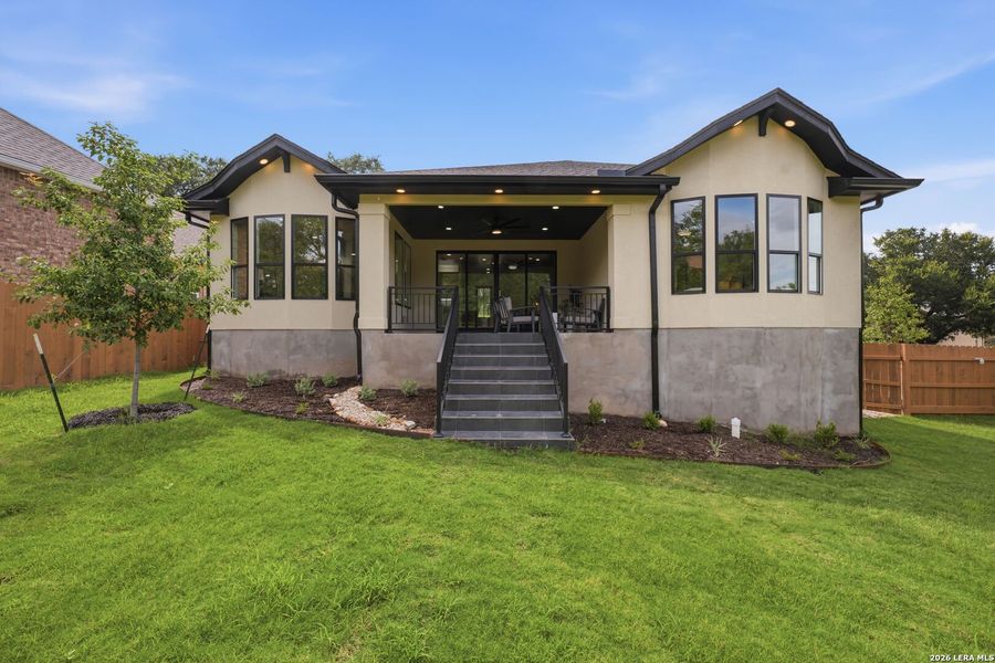 Exterior details and patio area of a home in , San Antonio (Image 28).