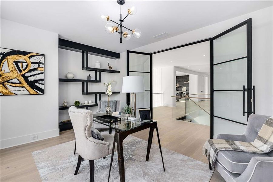 Furnished interior view inside a new home in , Sandy Springs (Image 5). Furnished interior view inside a new home in , Sandy Springs (Image 5).