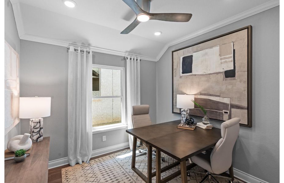 Furnished interior view inside a new home in Bison Ridge, San Antonio (Image 12).