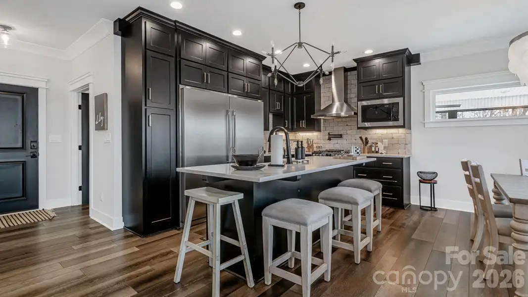 Custom Cabinetry Quartz Top Island