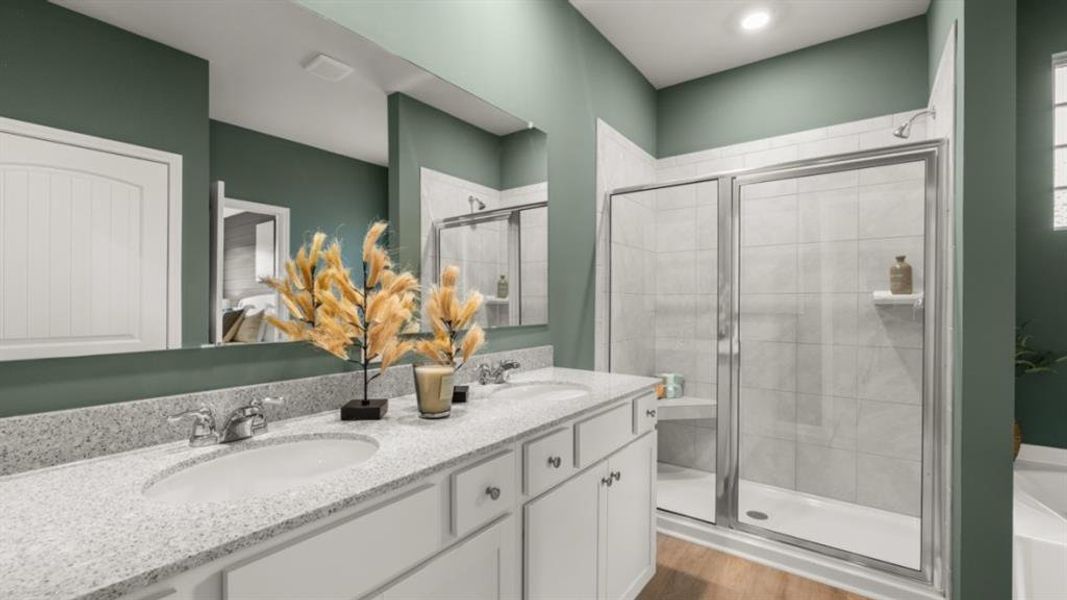 Furnished interior view inside a new home in Fairway 17 at Mirror Lake, Villa Rica (Image 17).