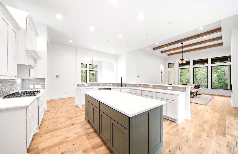 Furnished interior view inside a new home in Bridgeland 60′, Cypress (Image 6).