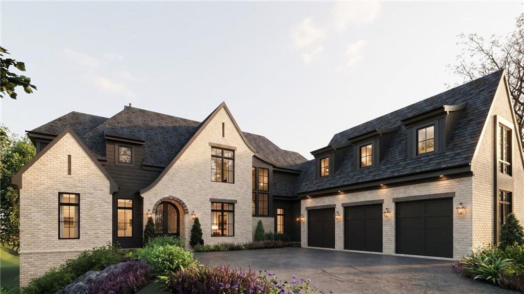 Front exterior of a new home in , Milton, GA, highlighting curb appeal (Image 1). Front exterior of a new home in , Milton, GA, highlighting curb appeal (Image 1).