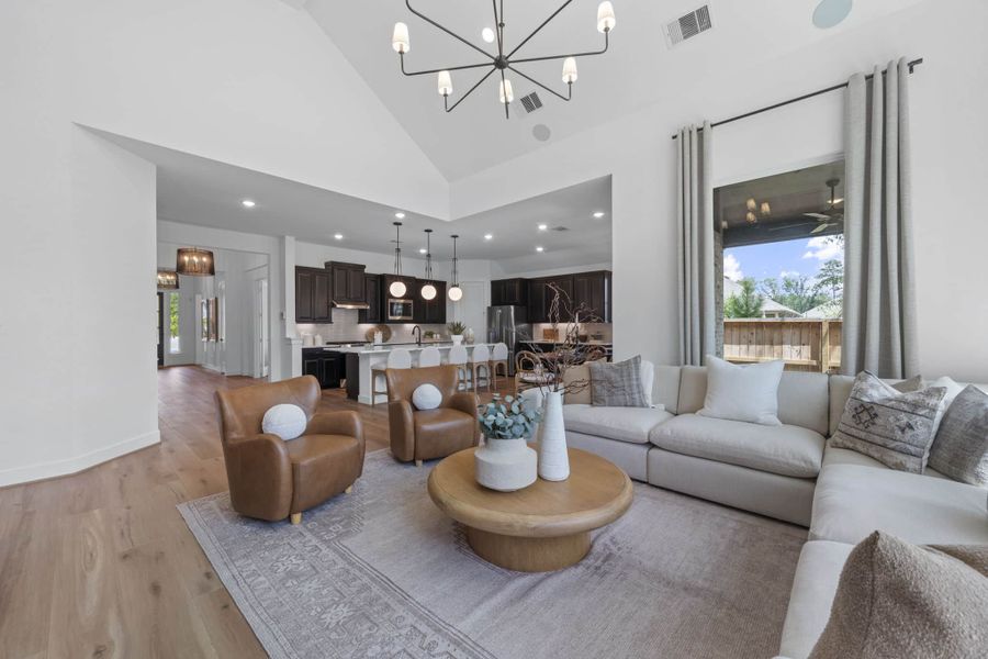 Furnished interior view inside a new home in The Highlands, Porter (Image 29).
