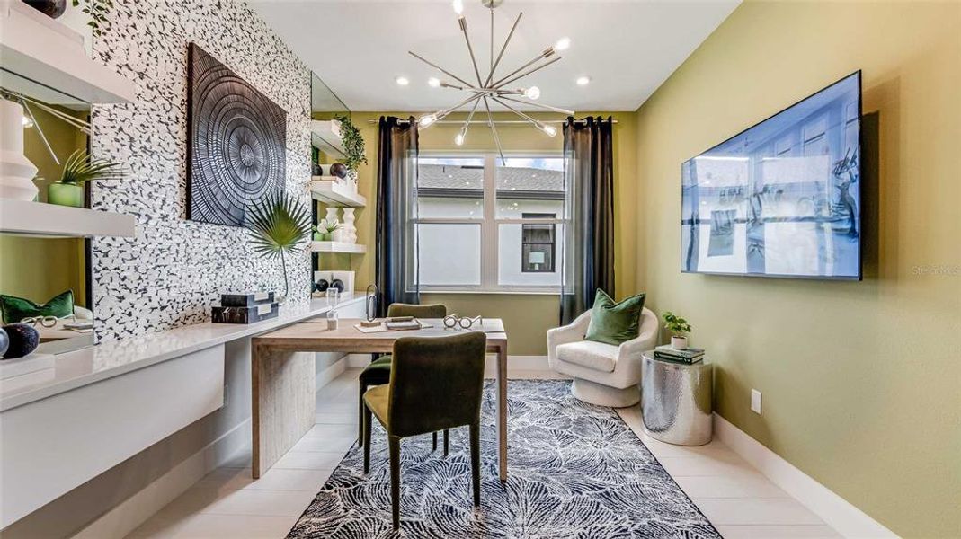 Furnished interior view inside a new home in Cresswind DeLand, Deland (Image 13).
