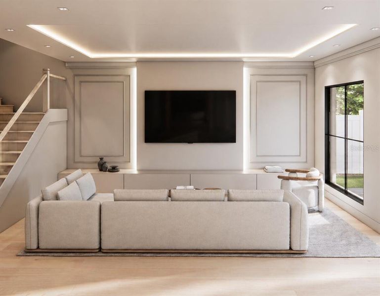 Furnished interior view inside a new home in , Orlando (Image 8).