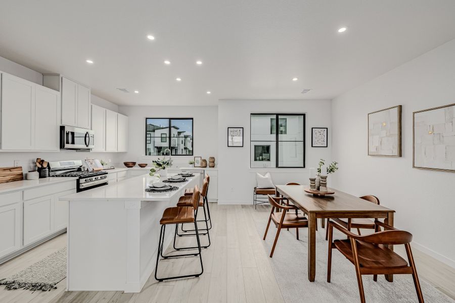 Furnished interior view inside a new home in The Hub at Virginia Village, Denver (Image 10).