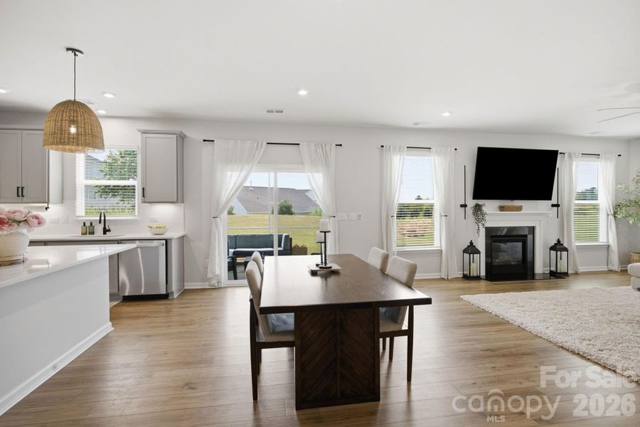 Open-concept living spaces