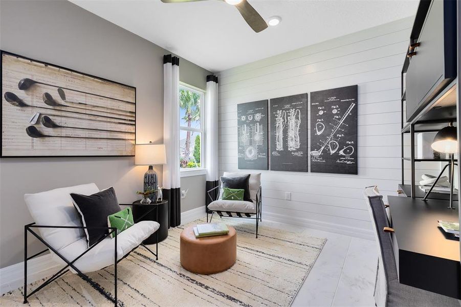 Furnished interior view inside a new home in Bridgewalk, St. Cloud (Image 23).