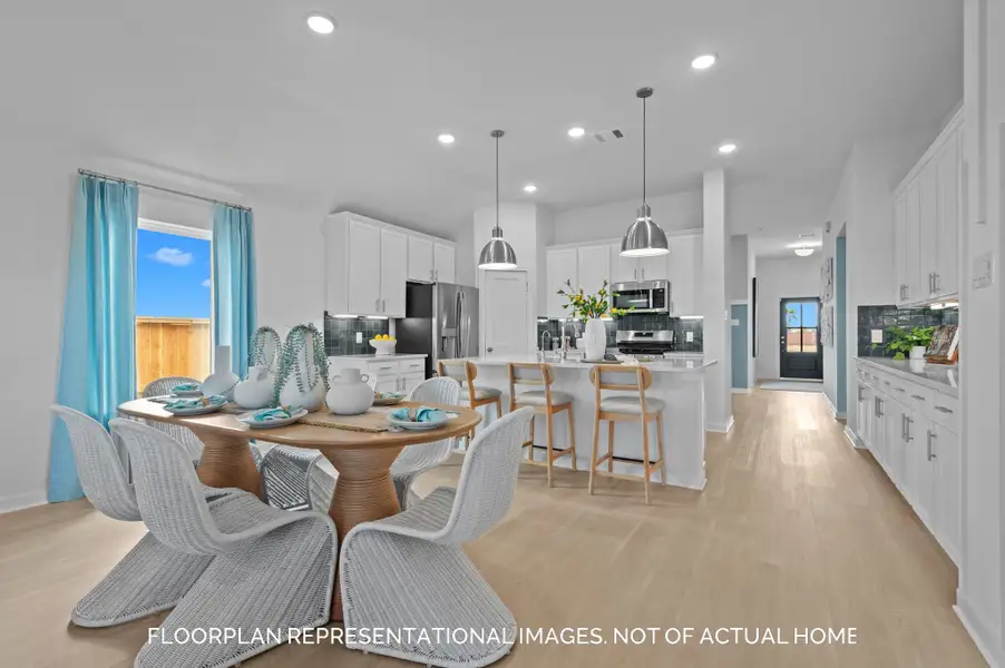 Furnished interior view inside a new home in Lone Star Landing, Montgomery (Image 9).