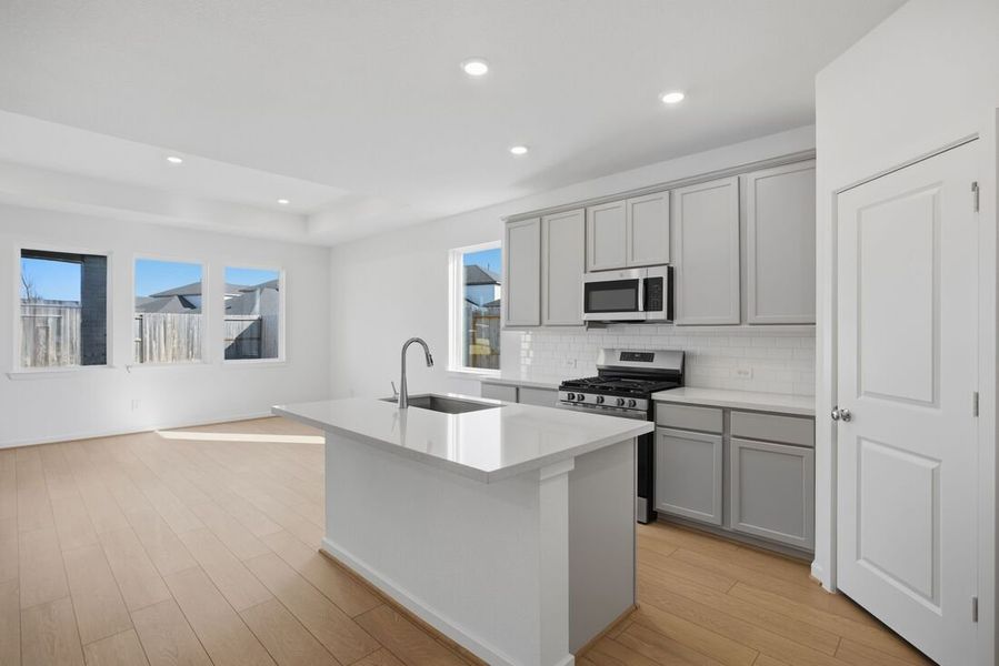 Furnished interior view inside a new home in Raburn Reserve 50s, Tomball (Image 4).